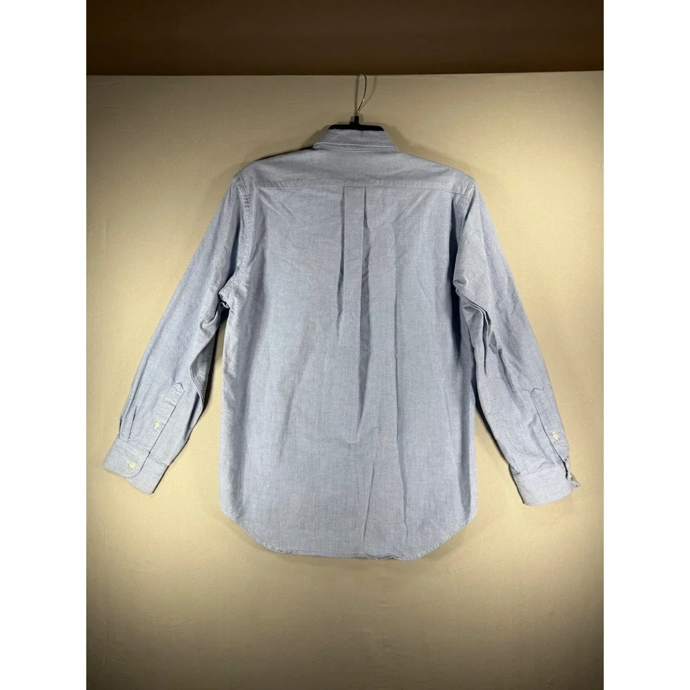 Ralph Lauren Boys Light Blue Oxford Button Down Shirt Size 16 Long Sleeve Pony